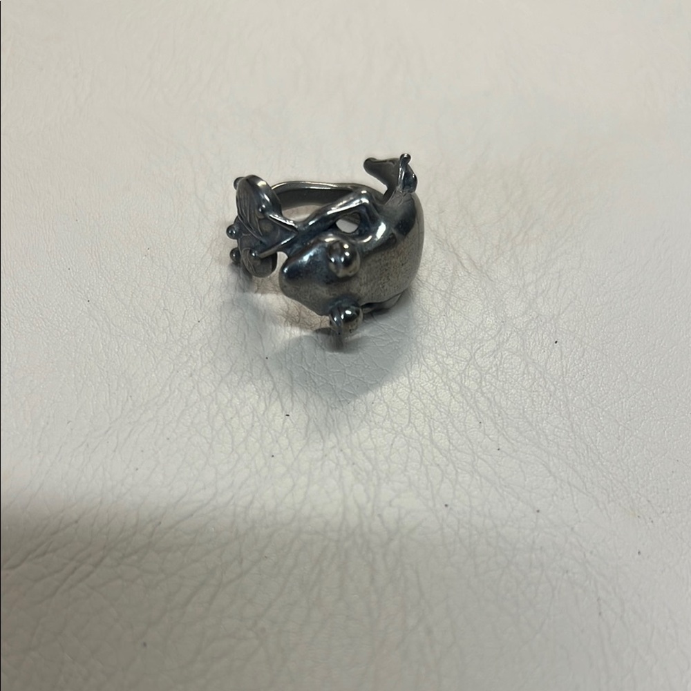 Silver Frog Ring